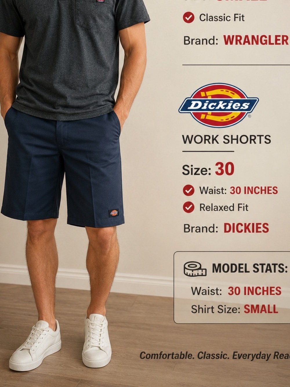 Men's Navy - Dickie’s Shorts